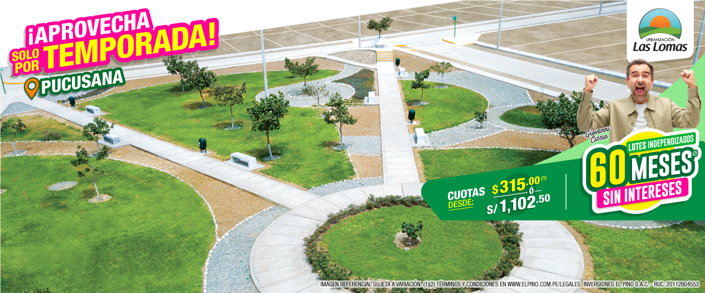 Home - Las lomas de Pucusana 60 meses sin intereses